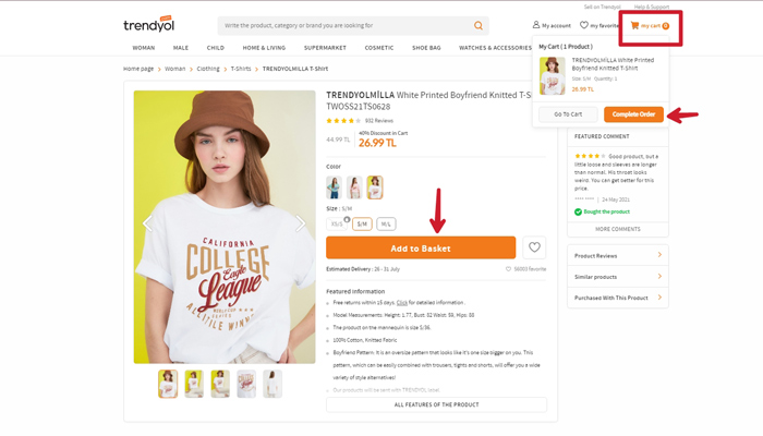 خرید از ترندیول (Trendyol)