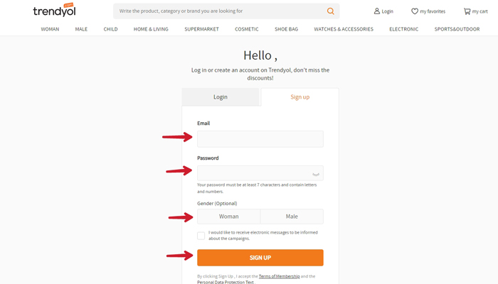خرید از سایت trendyol