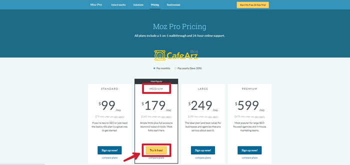 خرید اکانت ترایال Moz Pro