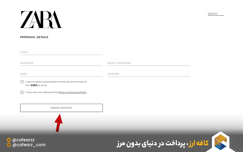 create zara account