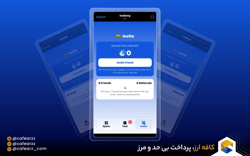 ایردراپ آیس برگ🪂بازی تلگرامی ICEBERG